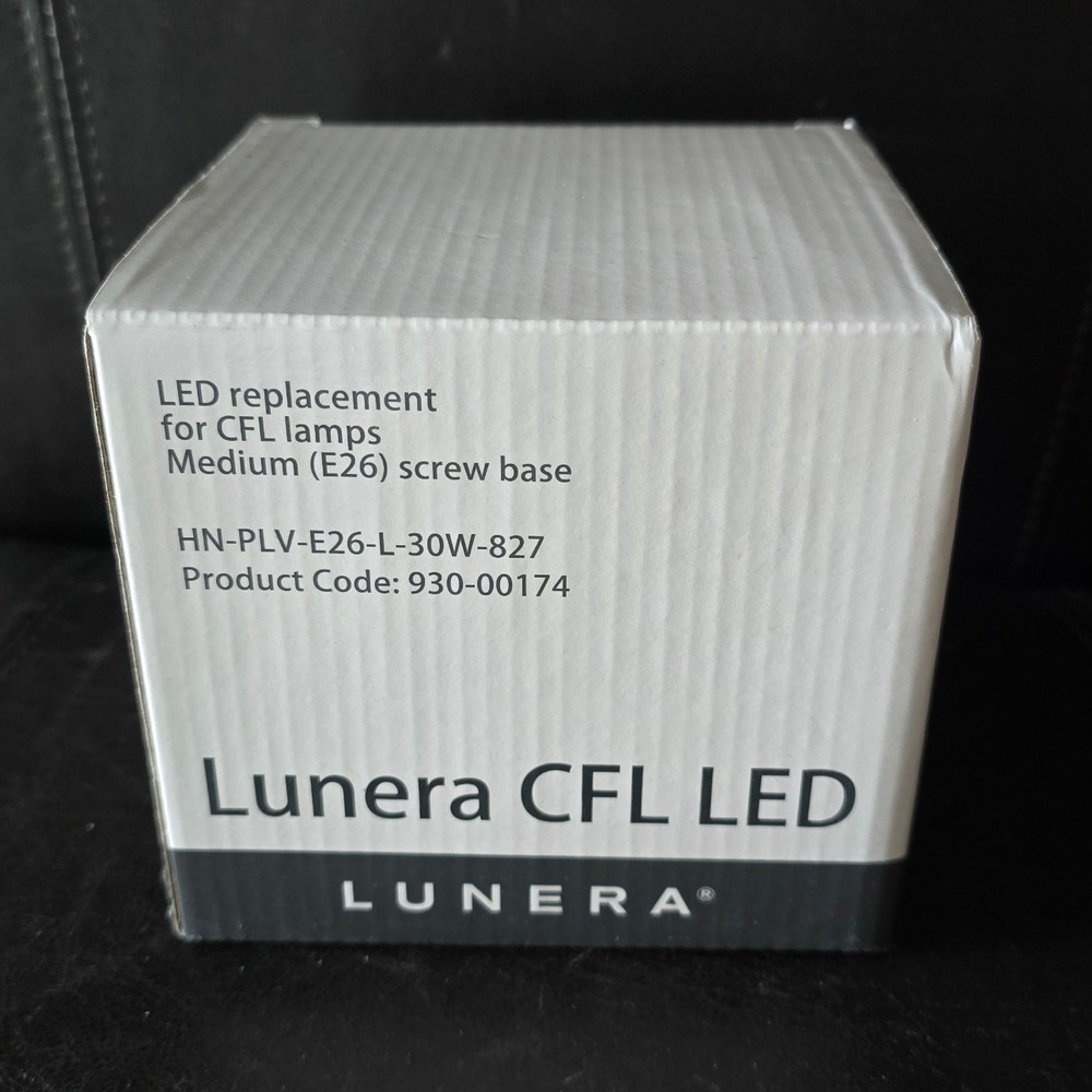 Lunera CFL LED Replacement Lamp Bulb E26 Medium Screw‎ Base 30W 827